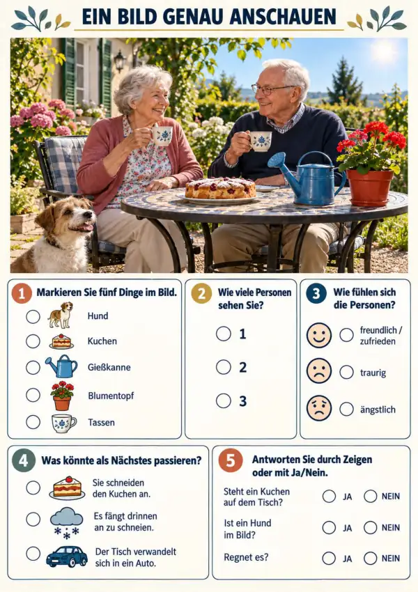 Thema Ein Bild genau anschauen